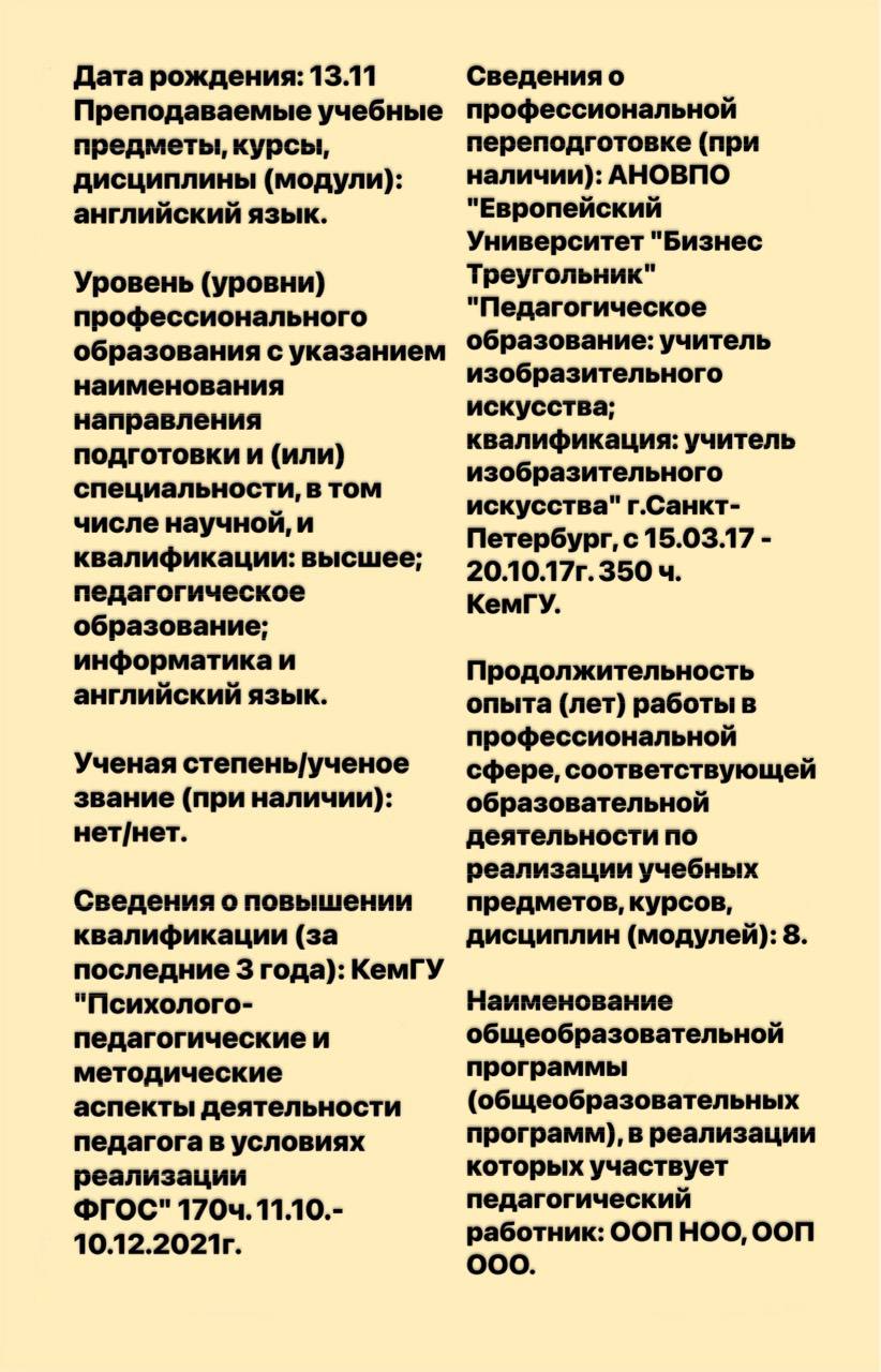 Мазурина В. Д. инфа